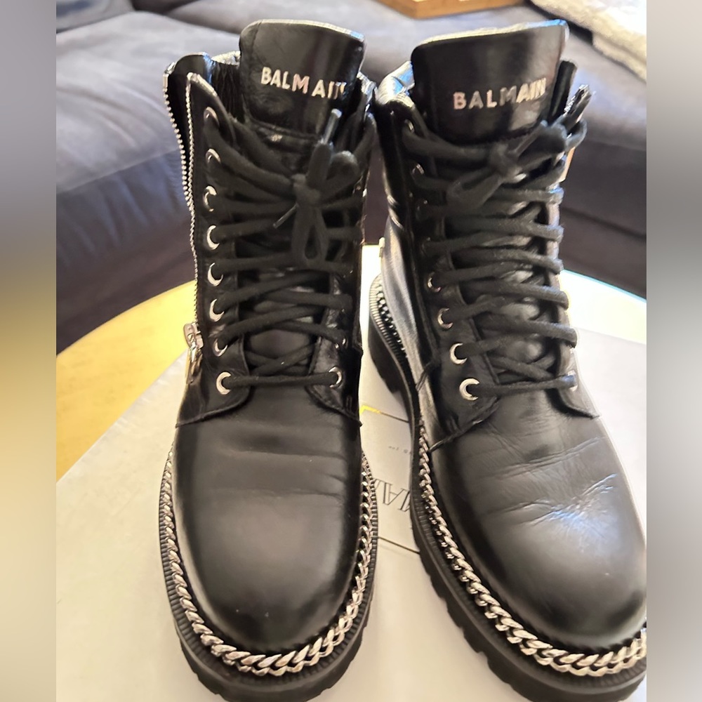 BALMAIN PARIS COMBAT BOOTS